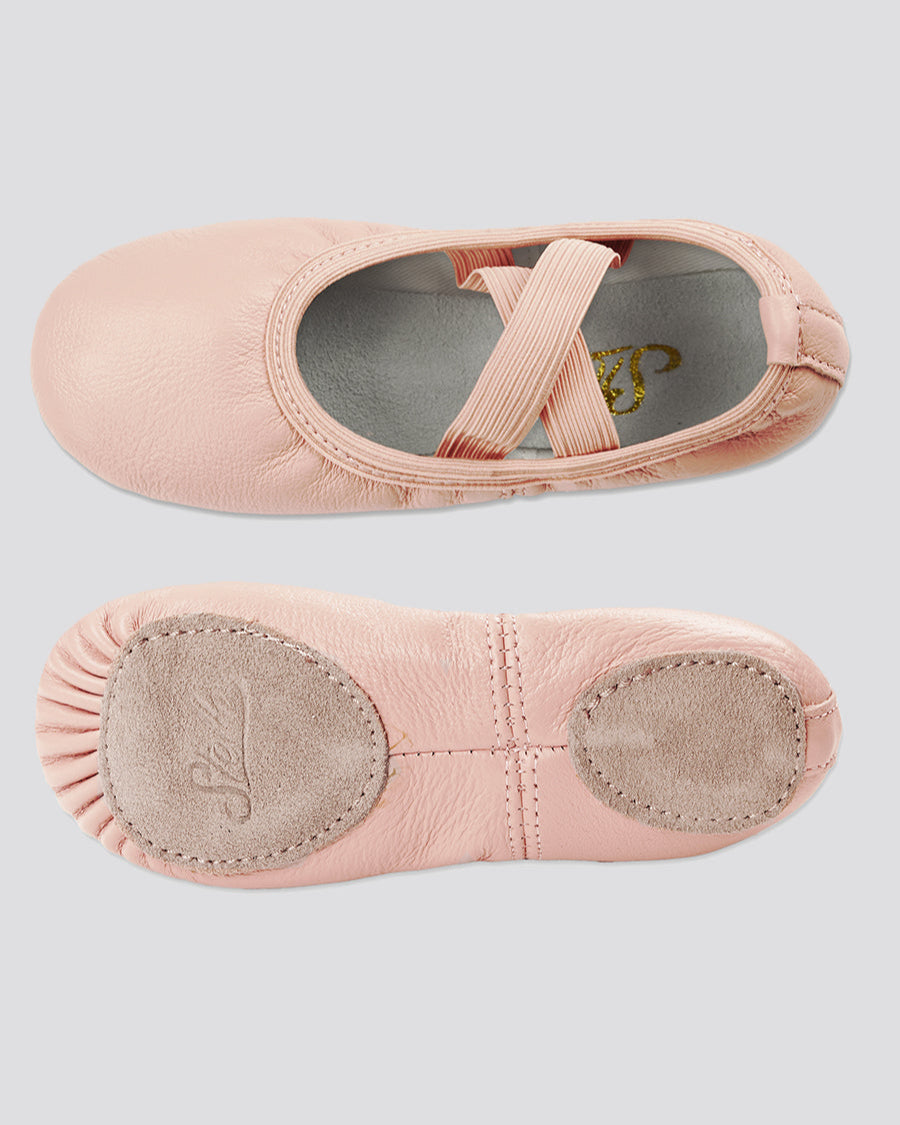 Ballet Pink Kids Premium Leather Ballet Shoes (Split Sole)