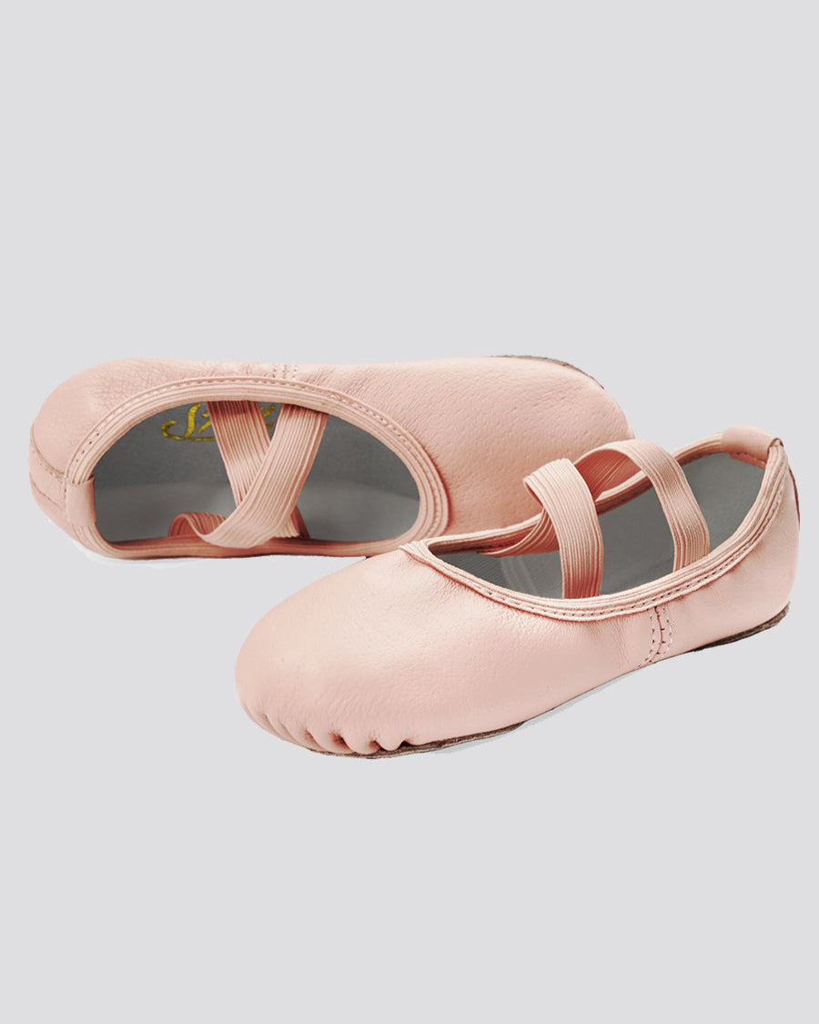 Ballet Pink Kids Premium Leather Ballet Shoes (Split Sole)