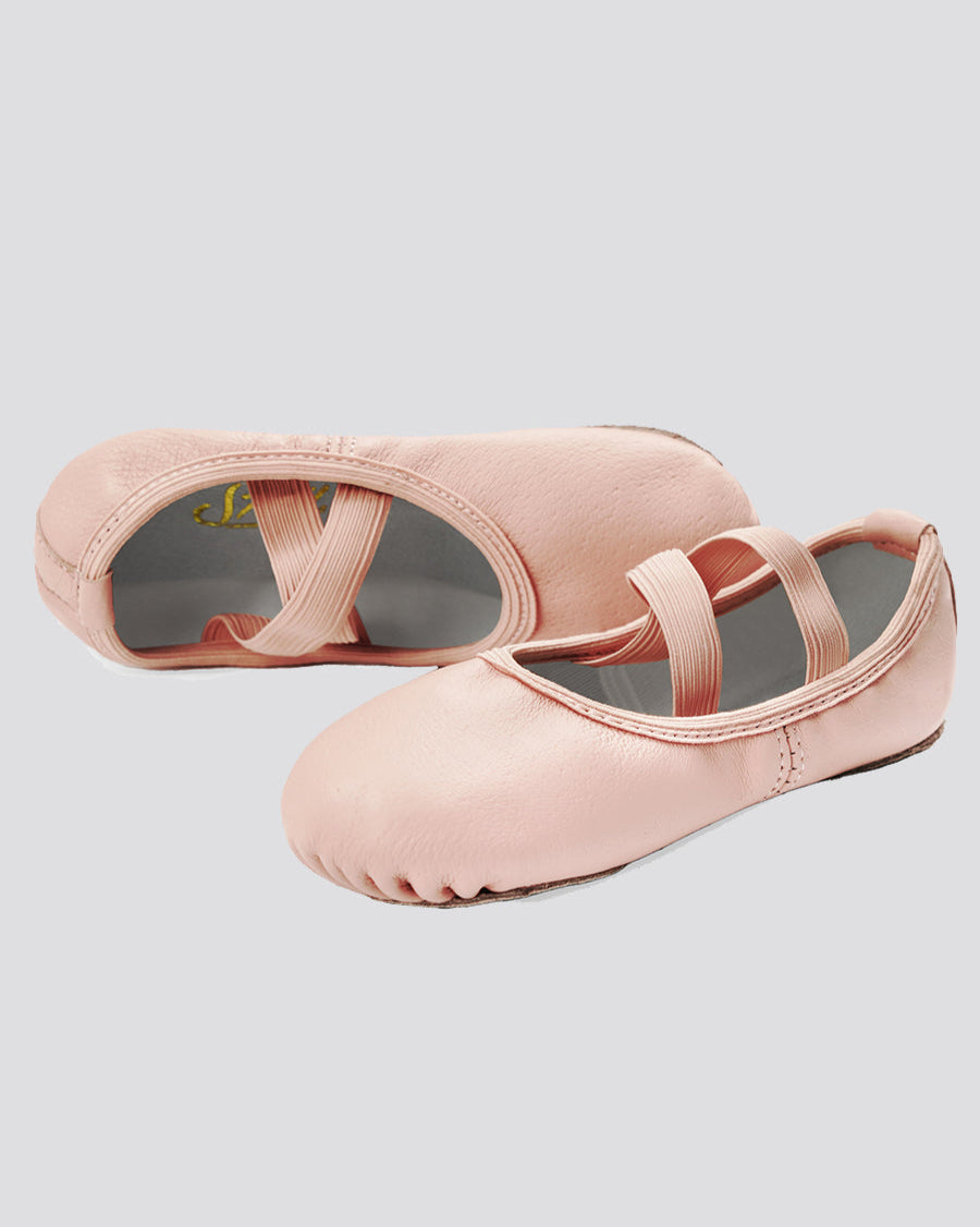 Ballet Pink Kids Premium Leather Ballet Shoes (Split Sole)