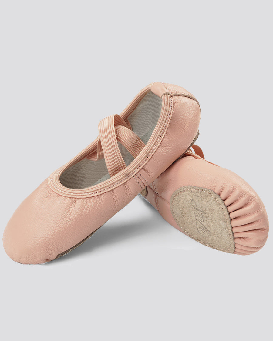 Ballet Pink Kids Premium Leather Ballet Shoes (Split Sole)
