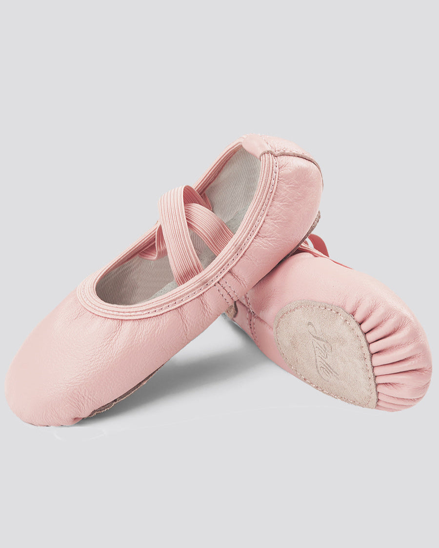 Pink Kids Premium Leather Ballet Shoes (Split Sole)