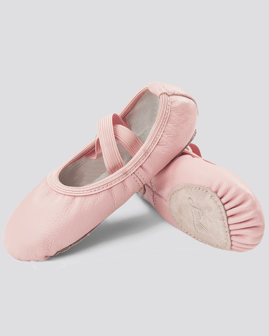 Pink Kids Premium Leather Ballet Shoes (Split Sole)