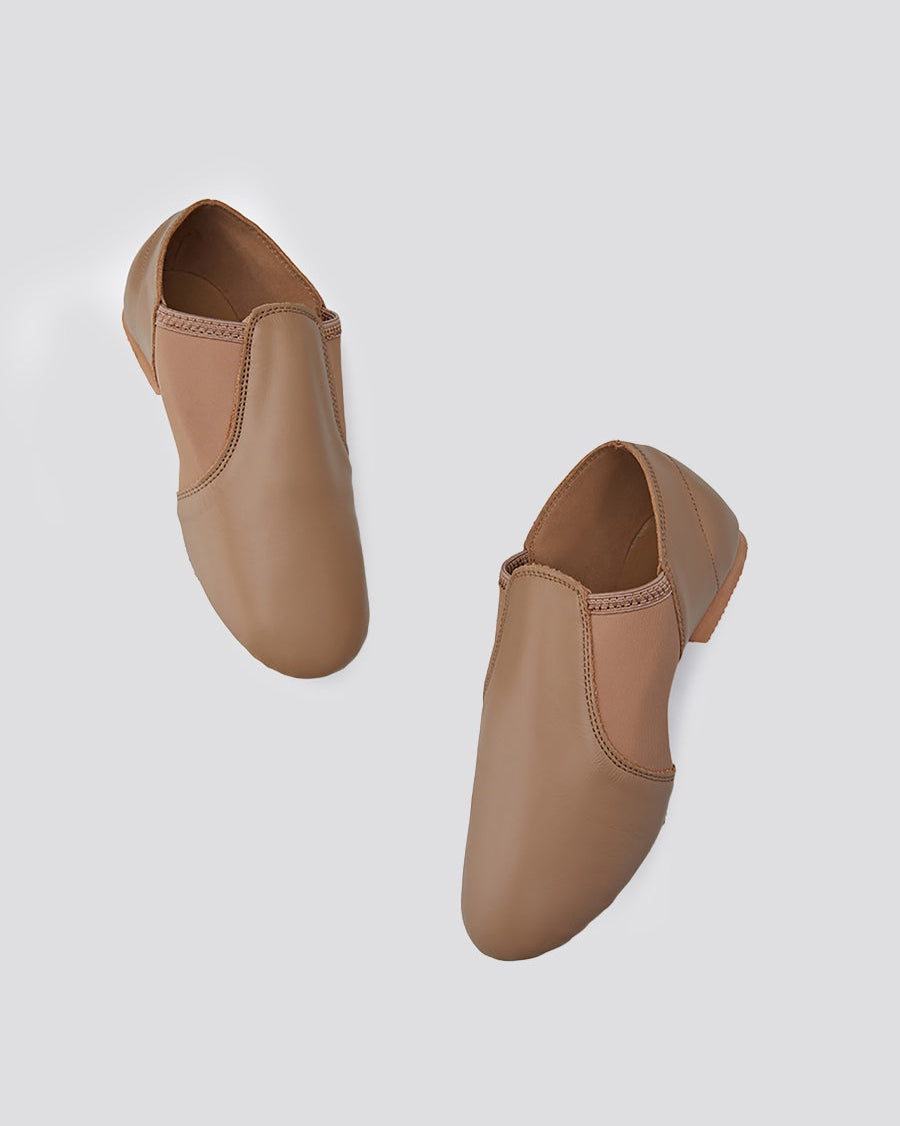 Tan Adult Leather Jazz Shoes