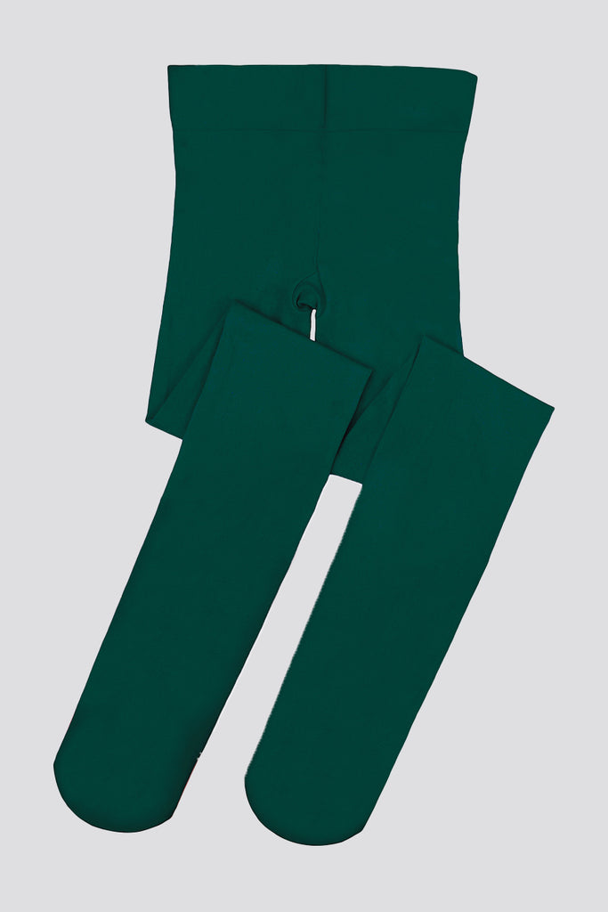 toddler ballet tights green top view