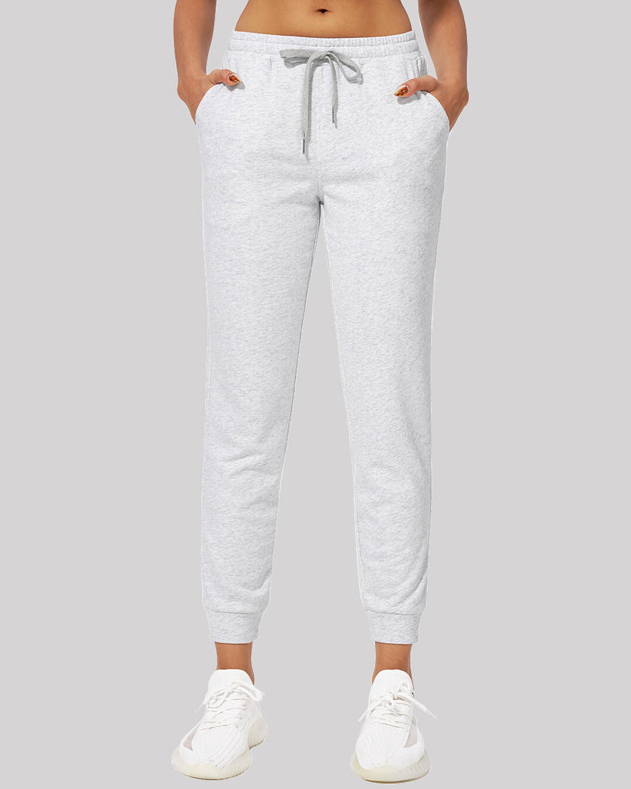 Ultra Light Grey Cotton Sweatpants Joggers