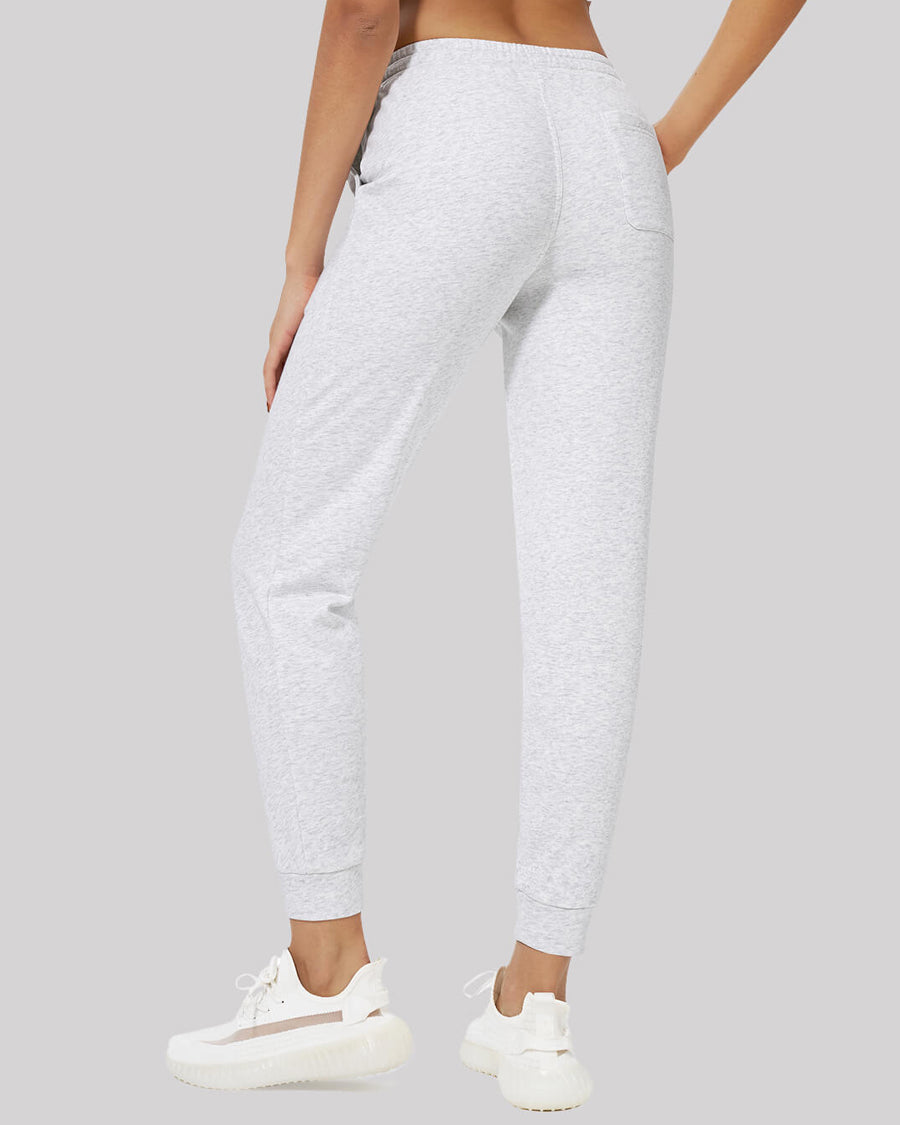 Ultra Light Grey Cotton Sweatpants Joggers