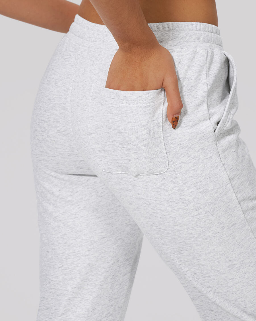 Ultra Light Grey Cotton Sweatpants Joggers