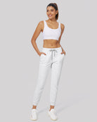 Ultra Light Grey Cotton Sweatpants Joggers