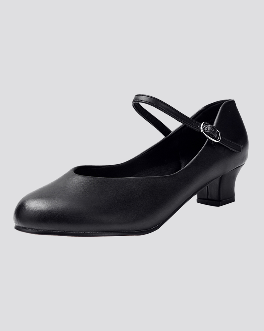 black dance shoes