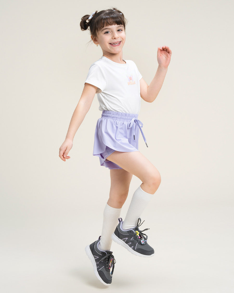 Grey Kids Sneakers | Lace-Up Tennis Shoes for Boys and Girls