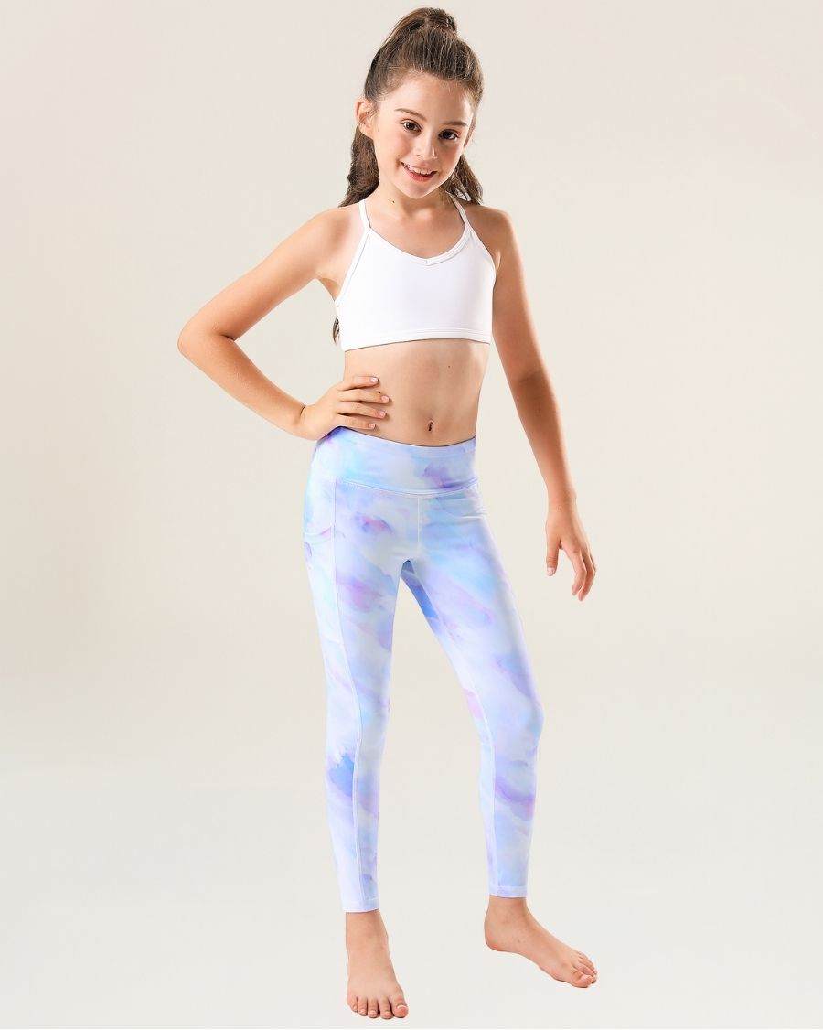 Lilac Sky Girls Athletic Leggings - View 3