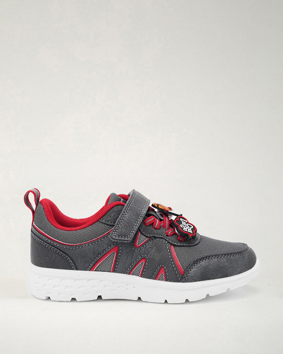 Grey Kids Running Shoes - View 1