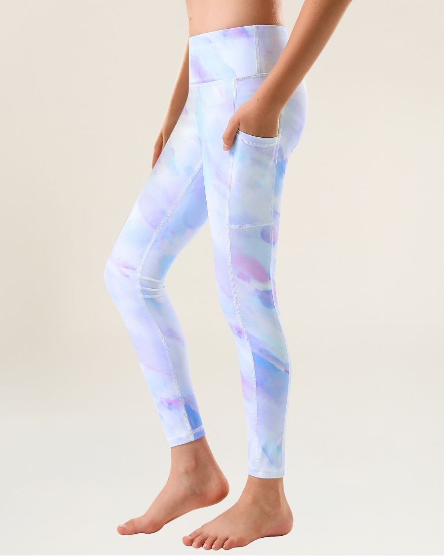 Lilac Sky Girls Athletic Leggings - View 1