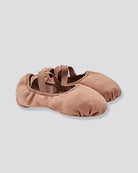 Tan Adults Stretch Canvas Split Sole Ballet Shoes