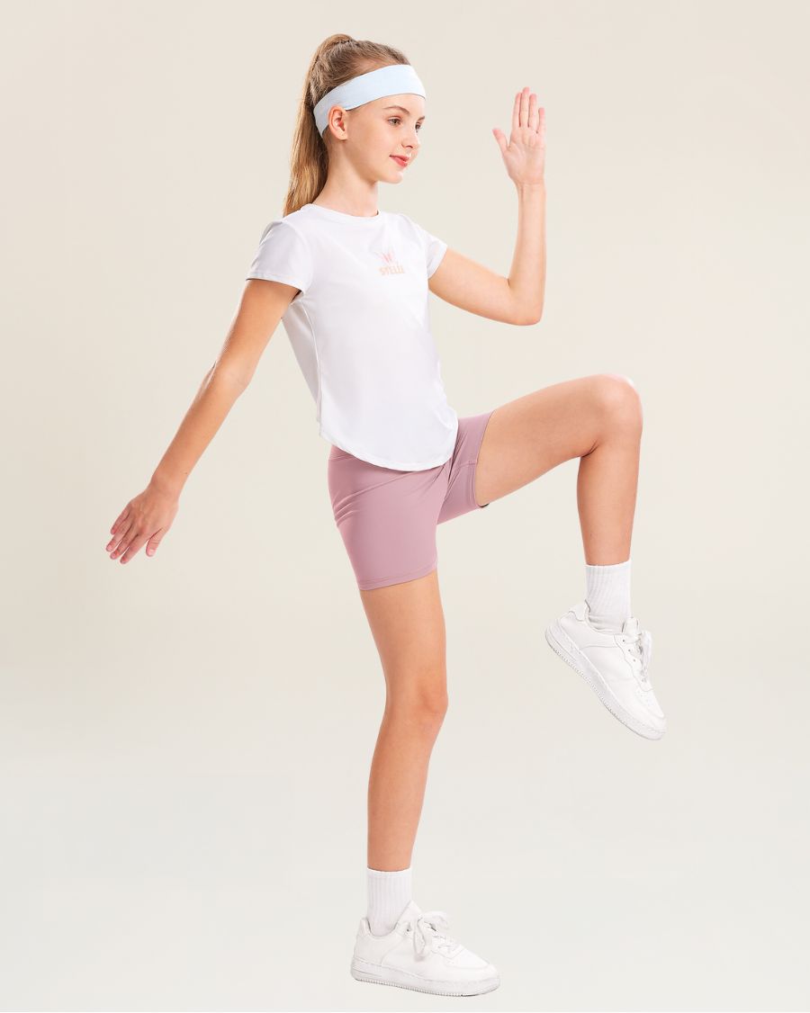 Pink Girls 3" Volleyball Shorts