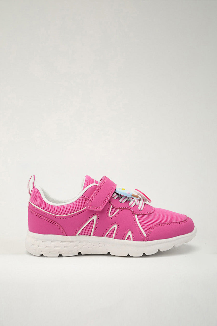 Kids Running Shoes Fuchsia side view 