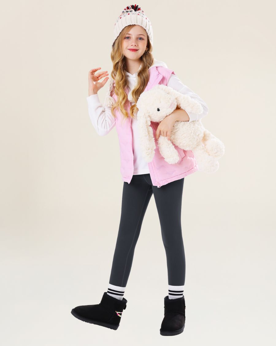 Charcoal Girls Warm Winter Athletic Yoga Pants