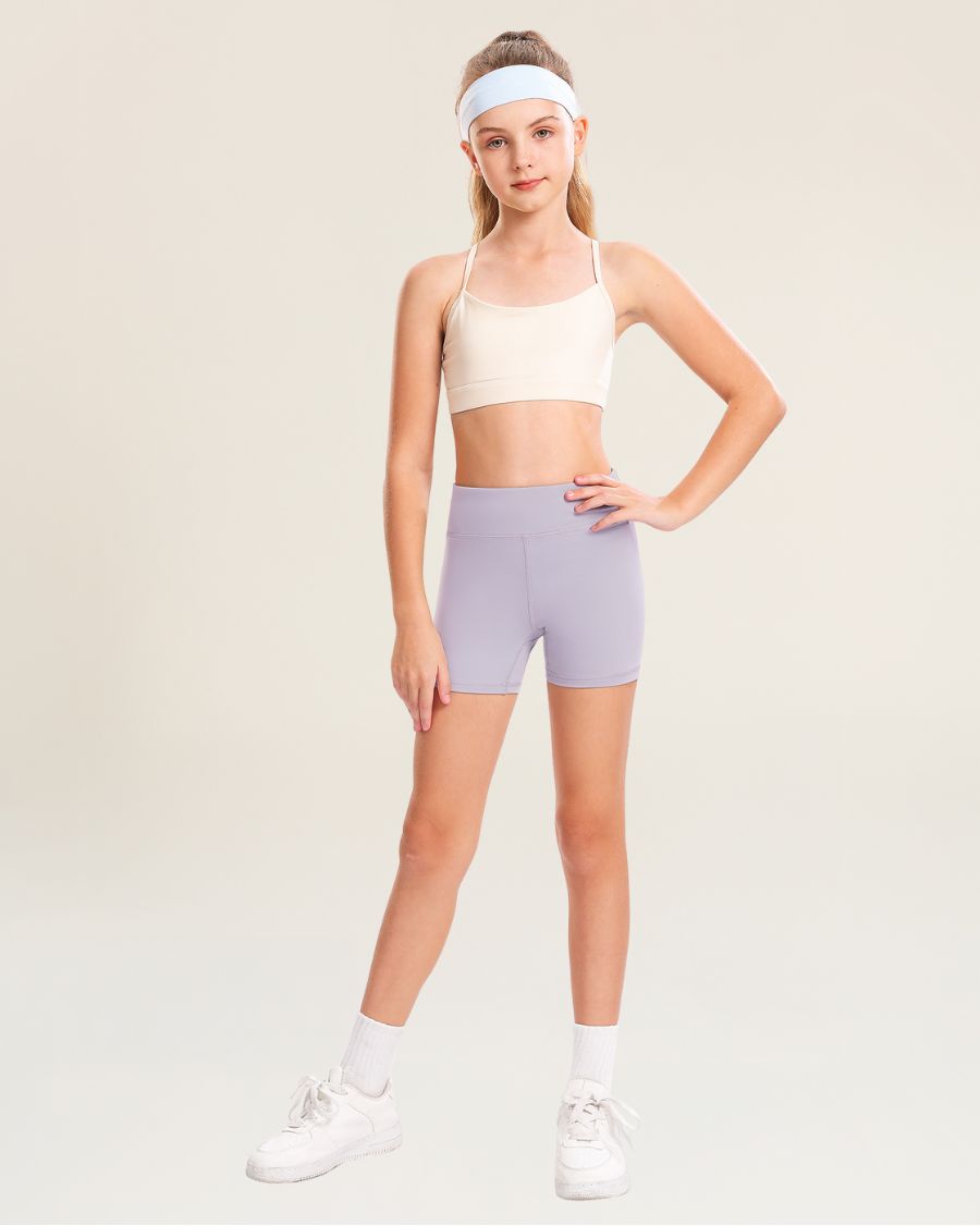 Lavender Girls 3" Volleyball Shorts