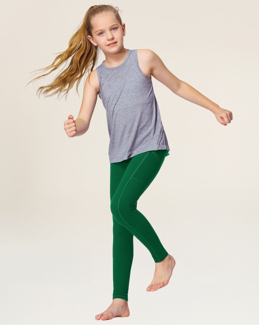 Evergreen Girls Athletic Leggings - View 4