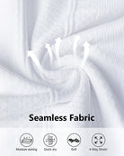 White Seamless Short Sleeve Yoga Tops