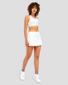 pleated tennis skirt White front