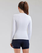 White Seamless Long Sleeve Tops (Thumb Hole)