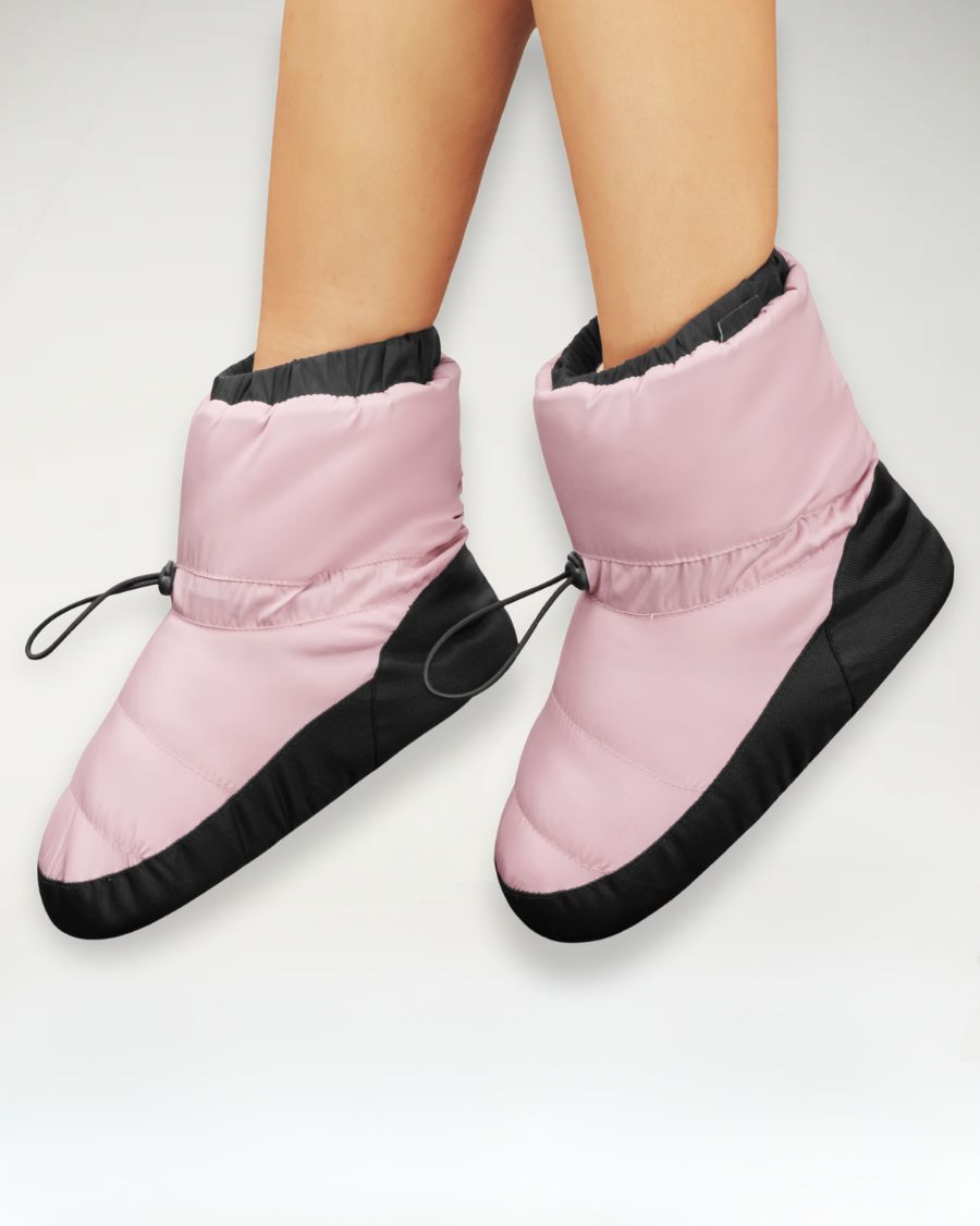 Pink ballet warm up booties