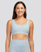 Steel Blue SoftLuxe Elegance Sports Bra