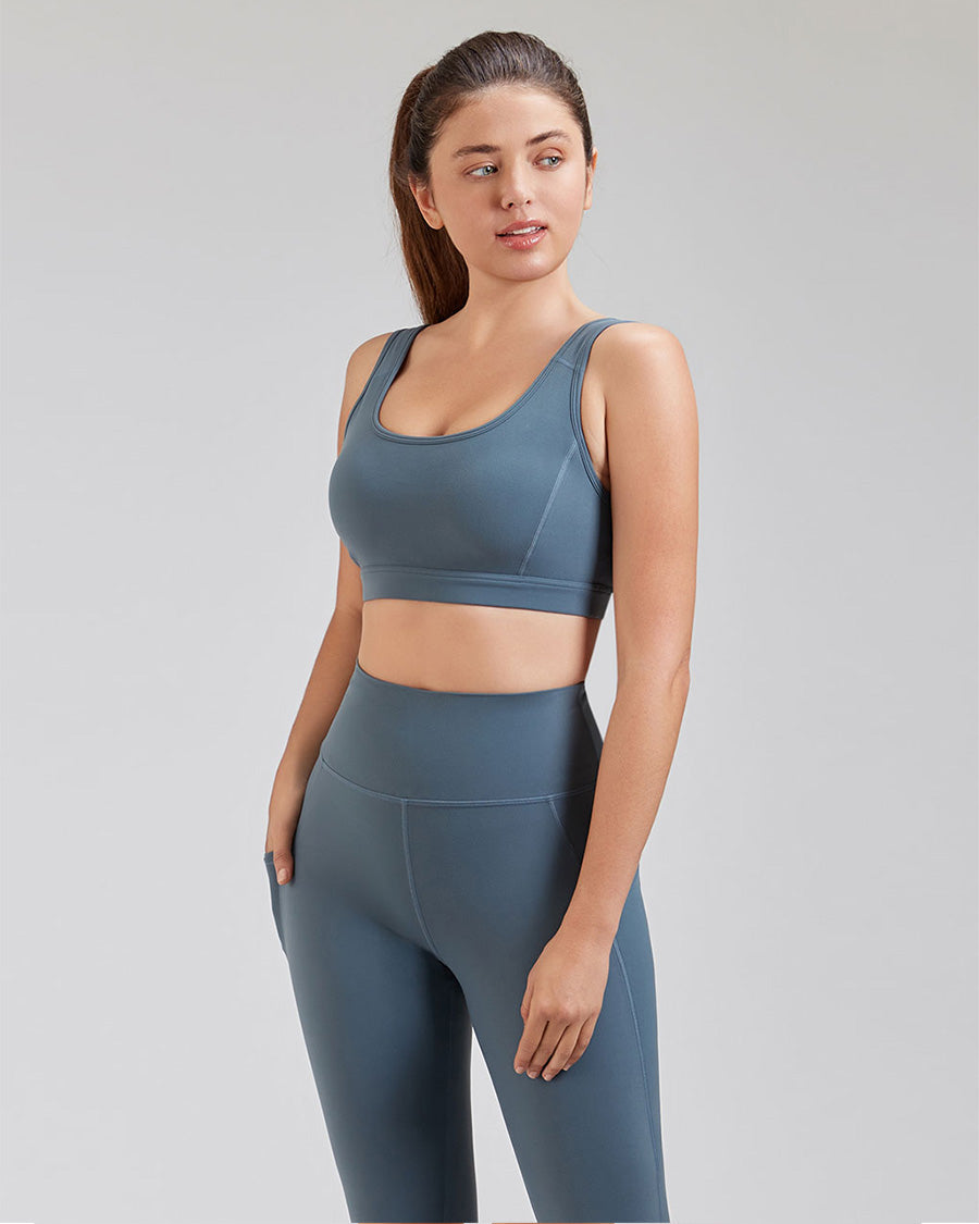 Grey Sage SoftLuxe Elegance Sports Bra