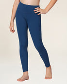 Marine Blue Girls Soft Yoga Leggings