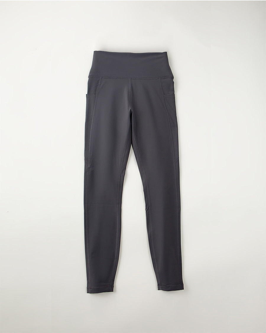 Charcoal Women Yoga Pants - View 1