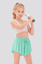 Mint green butterfly shorts for girls