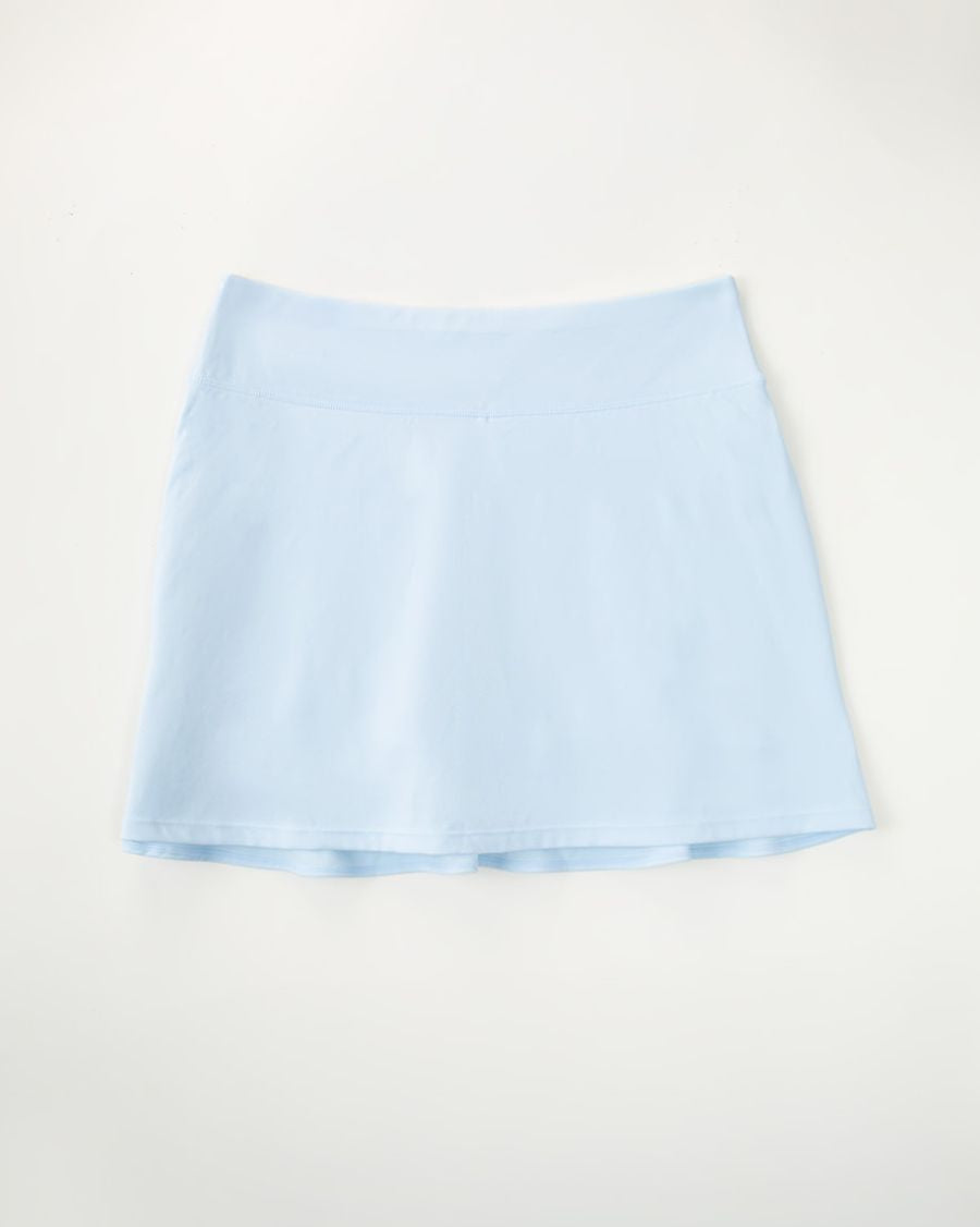 Light Blue Ruffle Ace Tennis Skirt