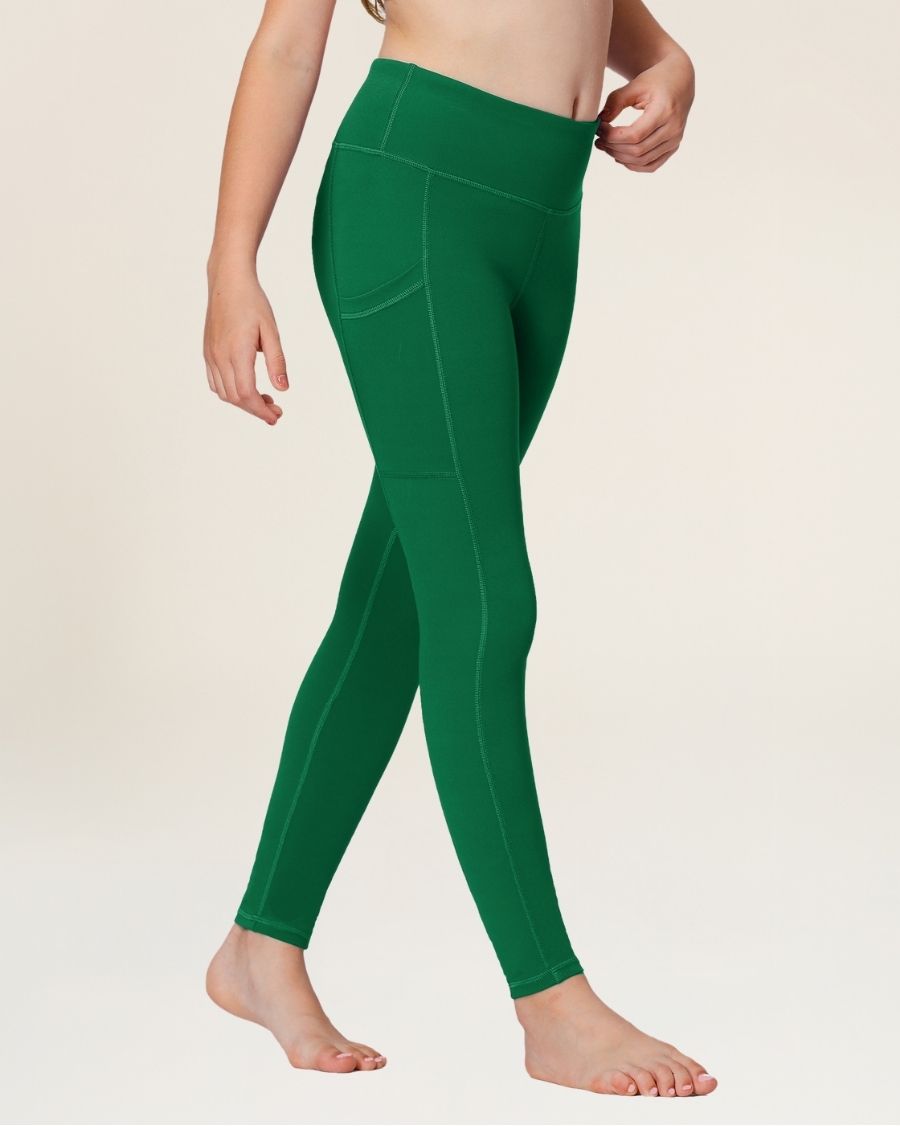 Evergreen Girls Athletic Leggings - View 2