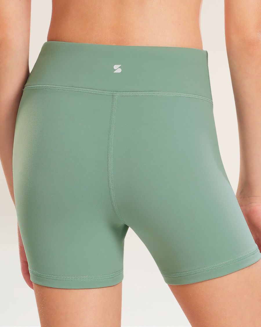 Jade Green Girls 3" Volleyball Shorts