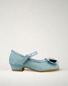 Blue Girls Crown Glitter Mary Jane Dress Shoes
