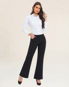 Outfit detail black dress pants