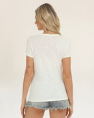 Creme Soft Cotton Slub T-Shirt
