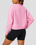 Bubblegum Crop Oversized Sweatshirt
