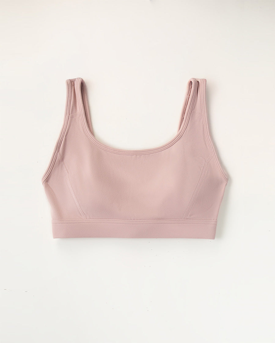 Rose Clay SoftLuxe Elegance Sports Bra
