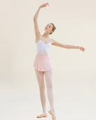 Pink Women Ballet Wrap Skirt Pull-On