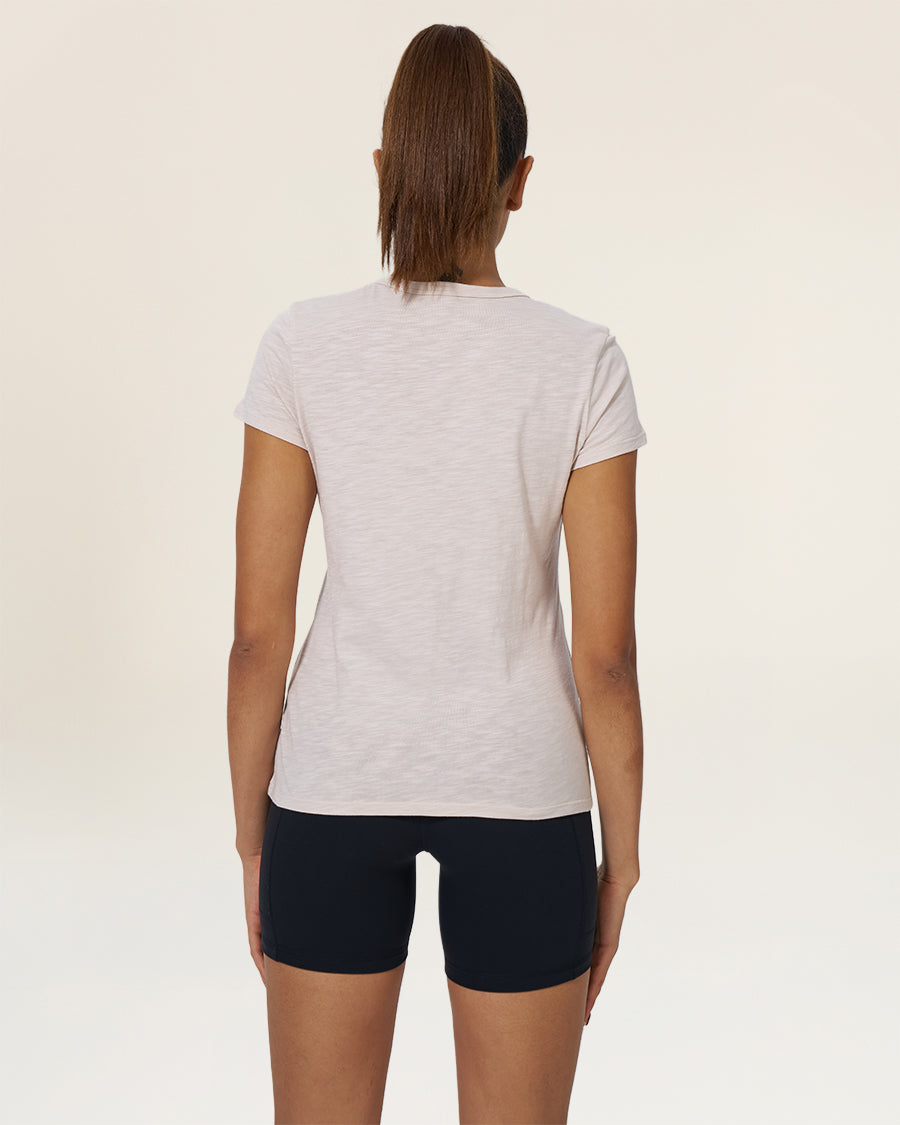 Oat Milk Soft Cotton Slub T-Shirt