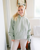 Mint Green Long-Sleeve Oversized Hoodie