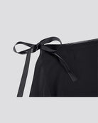 ballet chiffon skirt black front view