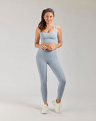 Steel Blue Women Yoga Pants - View 2