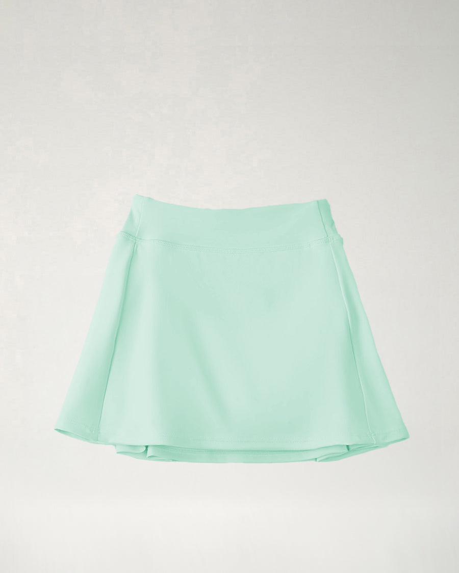 【OPEN YY】CRINKLED GATHER MINI SKIRT, MINT OPEN YY Crinkled Bubble Hem Mini Skirt – Cycle Platform