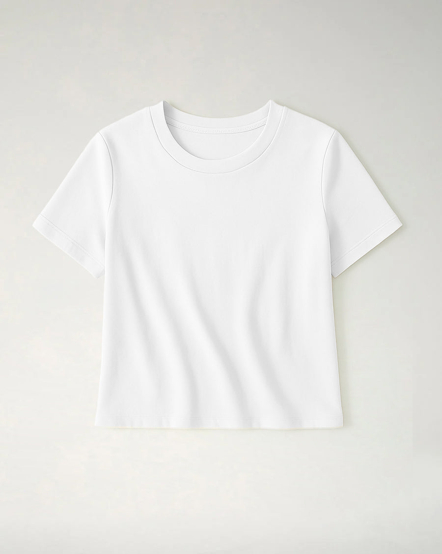 White Cotton T Shirts for Women | Stelle