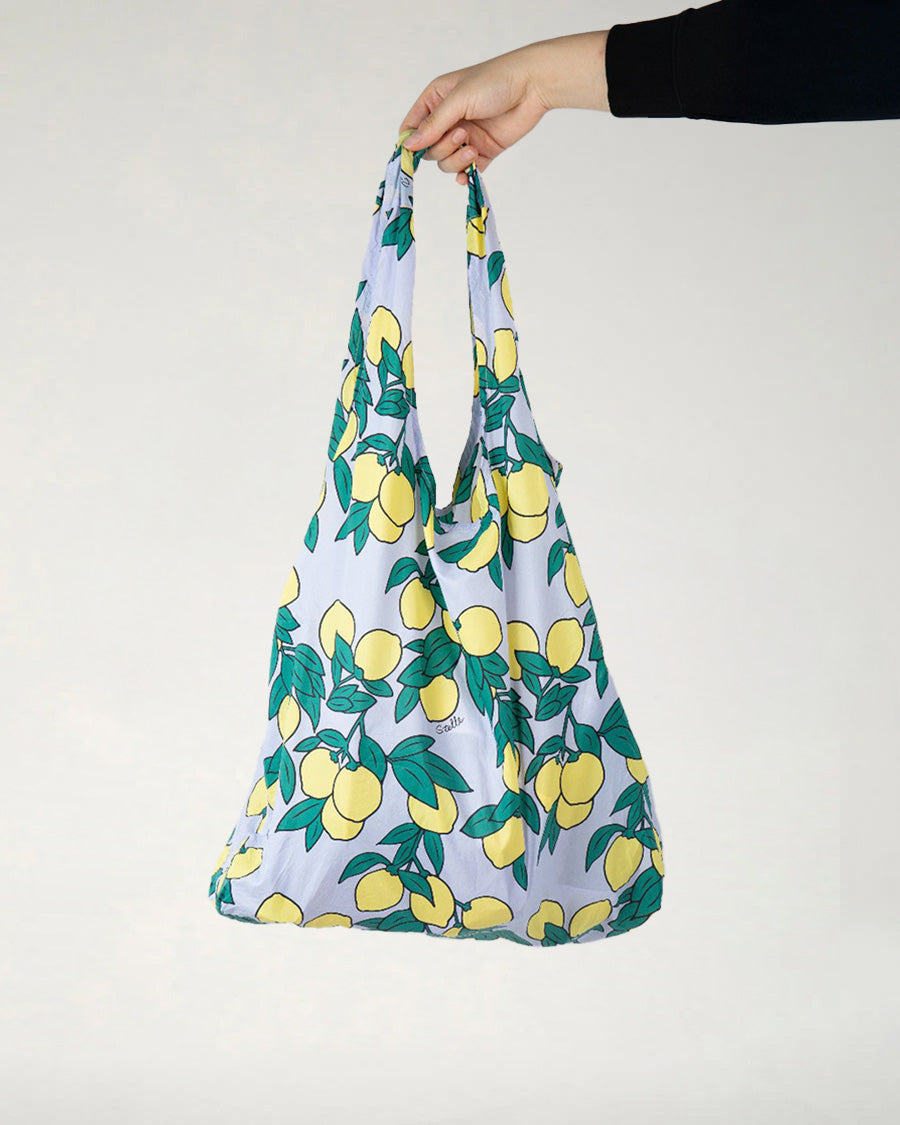 Grocery tote bags Lemon Delight full view