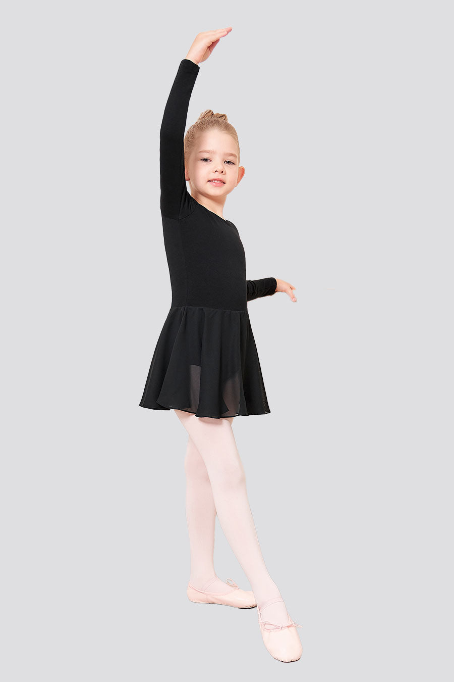 Toddler/Girl's Long Sleeve Ballet Leotards with Sheer Skirt – Stelle World