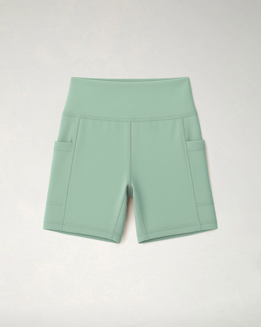 Jade Green Girls 4" Volleyball Ace Shorts